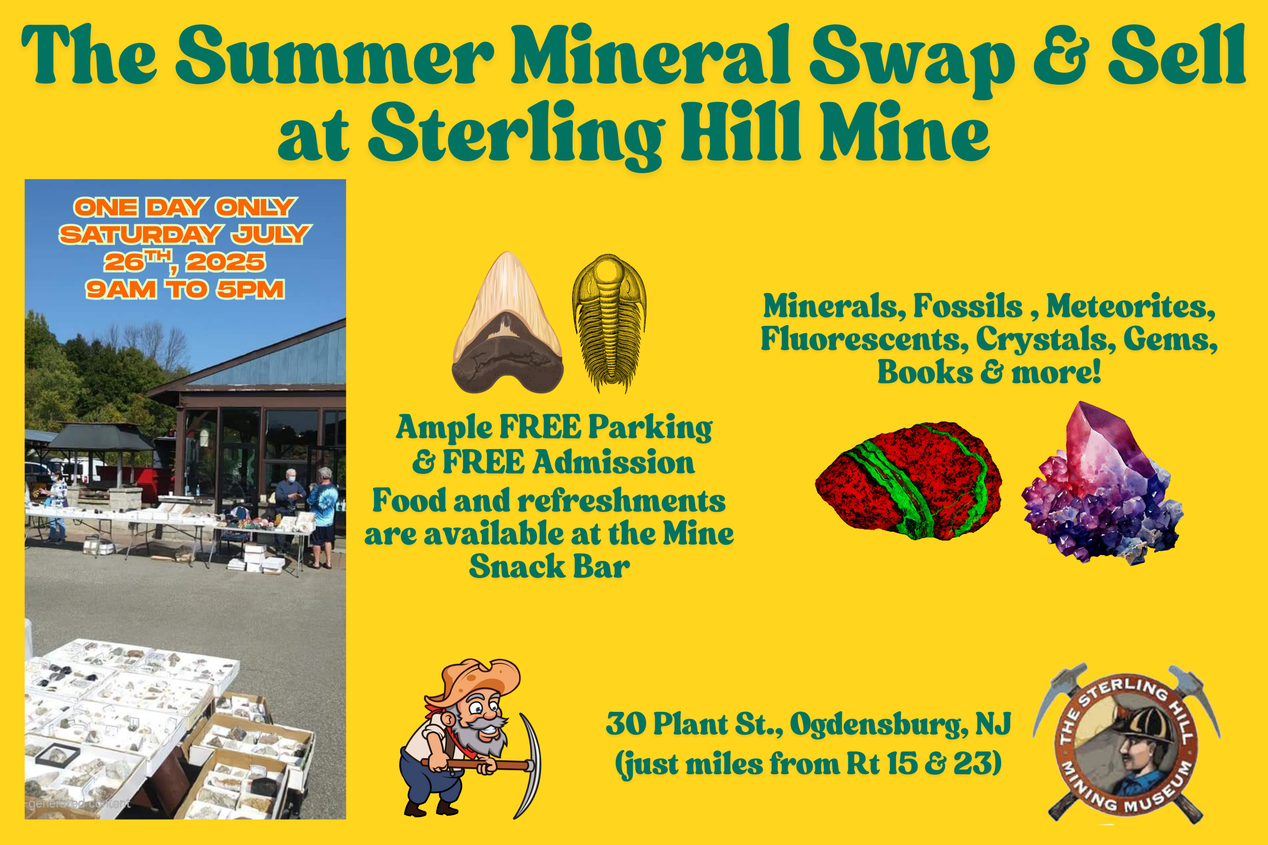 Summer Mineral Swap & Sell at Sterling Hill Mine